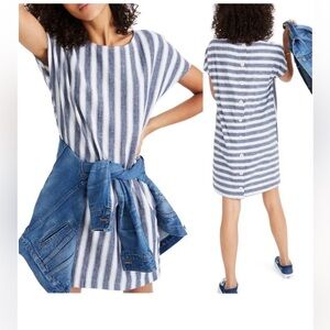 Madewell Button Back Striped Dress
